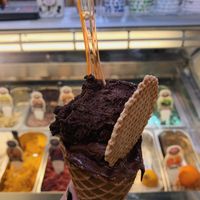 Dark chocolate and Vegan nutella! at Panna e Liquirizia in Rome