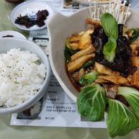 Spicy mushroom soup at Mananim Recipe in Seoul