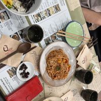 Our table with pickles  at Mananim Recipe in Seoul