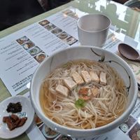 Hot noodles at Mananim Recipe in Seoul