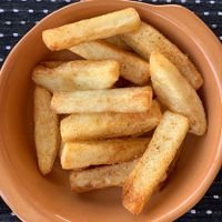 Hand cut fries at Ashers Farm Sanctuary in Pretoria