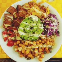 The delicious Buddha bowl. Highly recommended! at Ashers Farm Sanctuary in Pretoria