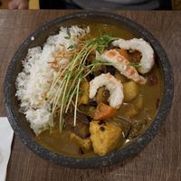 Curry and prawn  at Do Chay - Knight District in Vancouver