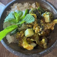 Sweet and sour rice plate  at Do Chay - Knight District in Vancouver