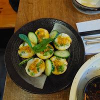 Delicious spring rolls and rice cakes at Do Chay - Knight District in Vancouver