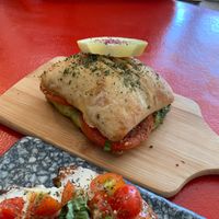 Vegan modern panini at The Modern Rose in Deerfield Beach