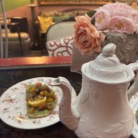 Green tea and a half order of avocado 🥑 toast   at The Modern Rose in Deerfield Beach