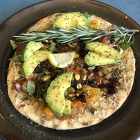 Hummus pita princess Diana style   at The Modern Rose in Deerfield Beach