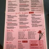 New menu as of Jan 2024  at The Modern Rose in Deerfield Beach
