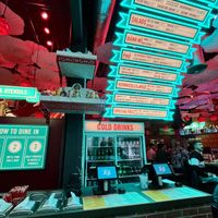 Interior + menu (vegan options label on the counter menus)  at Luc Lac Vietnamese Kitchen in Portland