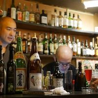 Monks at work at Vowz Bar in Tokyo