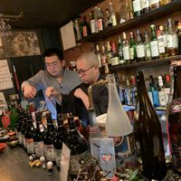 the bar at Vowz Bar in Tokyo