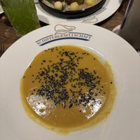 Pumpkin curry soup   at Schiffergesellschaft in Luebeck