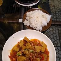Tofu with tomato sauce and eggplants with Sichuan sauce at Khanh's Kitchen in Hoi An