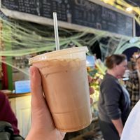 An iced Mandrake Maple latte with oatmilk  at Mugglet's Mug in Jim Thorpe