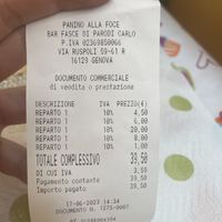   at Panino Alla Foce in Genoa