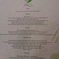 Great menu at Kritamo in Rhodes