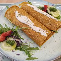 Linseed wraps at Makalu Veggie in Alicante
