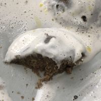 filling of the ravioli. Divine! at Makalu Veggie in Alicante