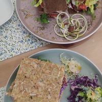 Hamburguesa y Sandwich de queso fermentado at Makalu Veggie in Alicante