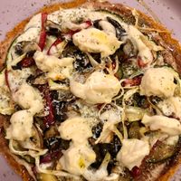 Raw Pizza at Makalu Veggie in Alicante