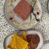 Walnut pate and crackers.   at Makalu Veggie in Alicante
