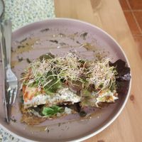 3 tier sandwich at Makalu Veggie in Alicante