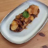 Seed toast and apple compote at 3 4 4 in Alicante