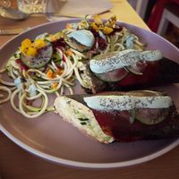 Sea weed wrap with seeds&herb puree at 3 4 4 in Alicante