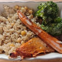 Wholegrain rice with seasonal vegetables, sooo delicious!!! at 3 4 4 in Alicante