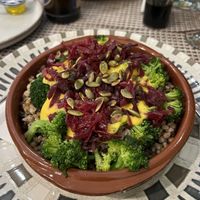 Mixed veggies on grains  at Makalu Veggie in Alicante