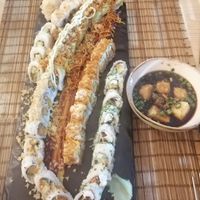 2 people combination and the agadashi tofu at Miso in Ramat Gan