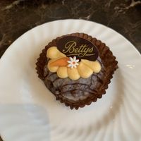 Glazed carrot cake dessert  at Bettys in York