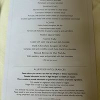 June 2026 menu  at Bettys in York