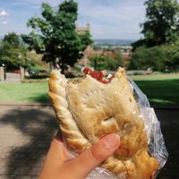 Vegan bean pasty  at Abbey Road Coffee in Malvern