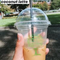 Coconut iced latte at Abbey Road Coffee in Malvern