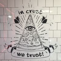 I trust their crust!! Pizza was so good!! Get some!! at Pizzeria 1081 & Bakery in Akron