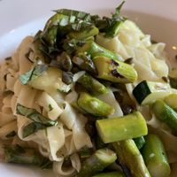 Wife’s pasta dish  at Mercato in Santa Rosa