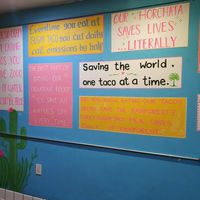 Decor at Sugar Taco in Los Angeles