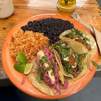 Taco plate at Sugar Taco in Los Angeles