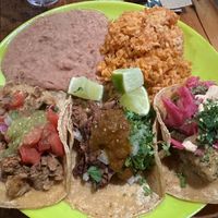 Awesome taco plate!!  at Sugar Taco in Los Angeles