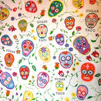 Interior wall at Sugar Taco in Los Angeles