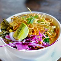 1/2 Portion of Khao Soi
Photo Credit: Phil Moore at 29 Coffties in Chiang Mai