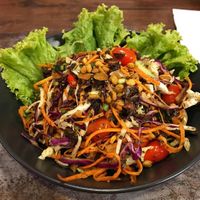 Tea leafs salad  at 29 Coffties in Chiang Mai