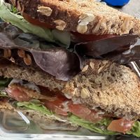 Sandwich close up   at The Green Bean Cafe in New York City