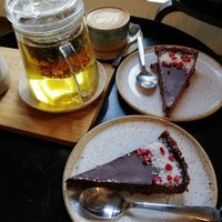Chocolate Tarte 😋 at Timm's Café in Darmstadt