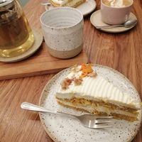 Pumpkin cake at Timm's Café in Darmstadt