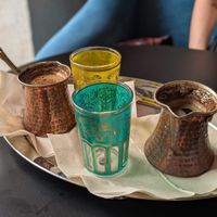 Arab coffee at Cafe Frei in Budapest