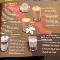 Menu at Cafe Frei in Budapest