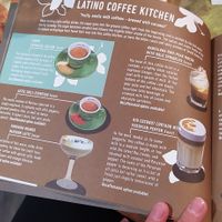 Menu at Cafe Frei in Budapest